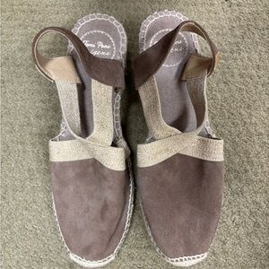 Elegant Toni Pons Tan and Brown Espadrilles
